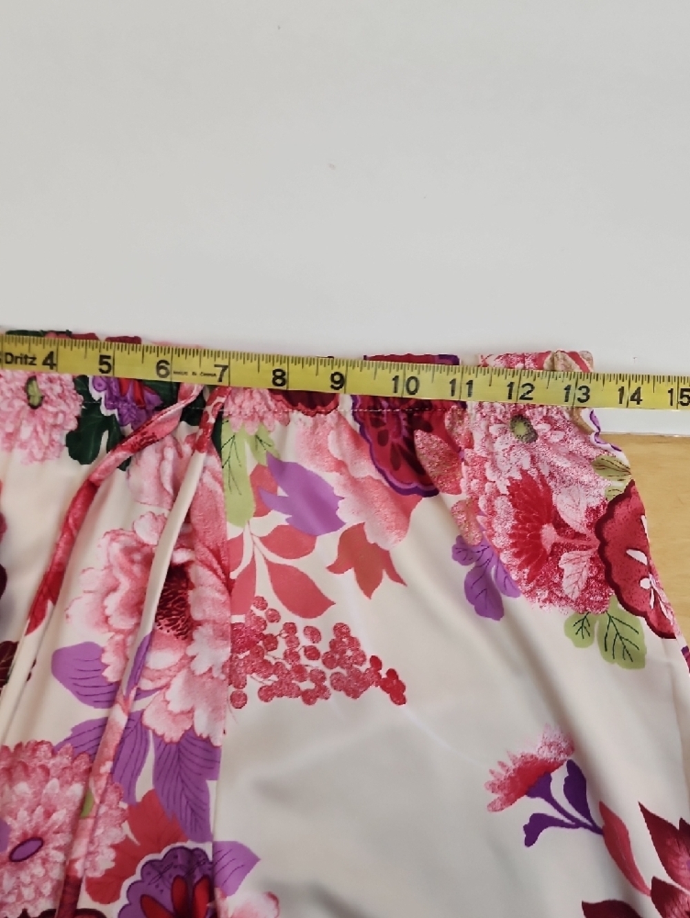 Natori Floral Satin Pajama Set 2 Piece Sleepwear Pink White XS - Picture 10 of 13